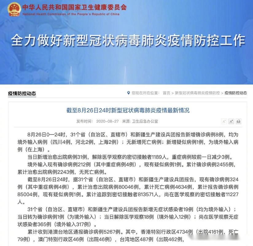 【全国新增26例均为境外输入,全国新增26例均为境外输入病例】