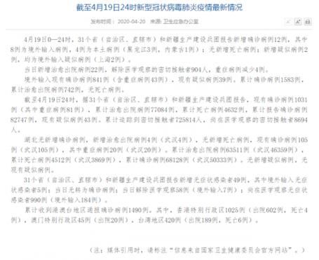 【31省份新增2例无症状感染者涉2省市,31省区市新增无症状感染20例】
