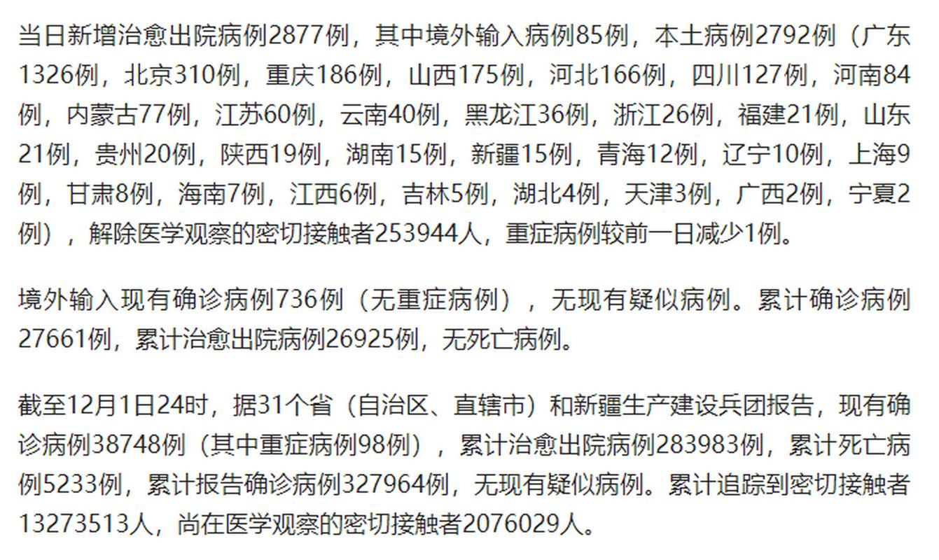 31省份增9例无症状感染者/31省份无症状感染者36例