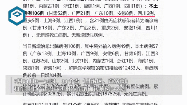 31省区市新增确诊25例含本土21例_31省区市新增20例本土确诊病例