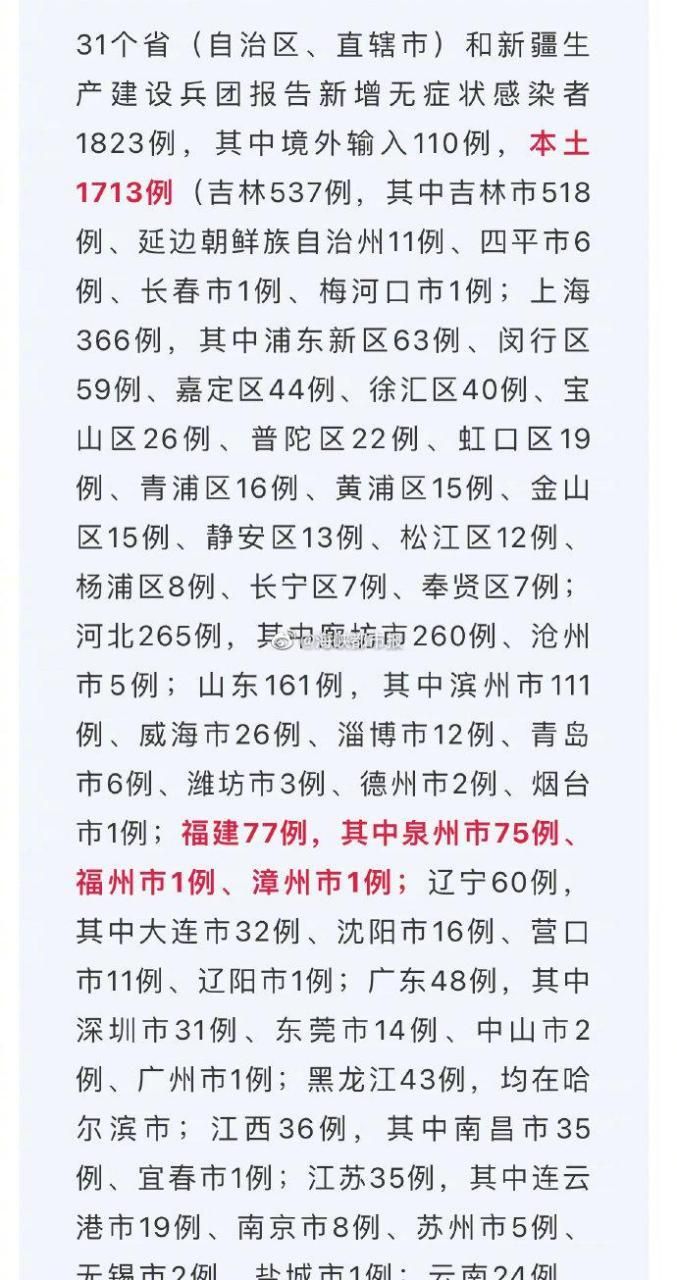  31省新增阳性感染者1例:31省份新增1例