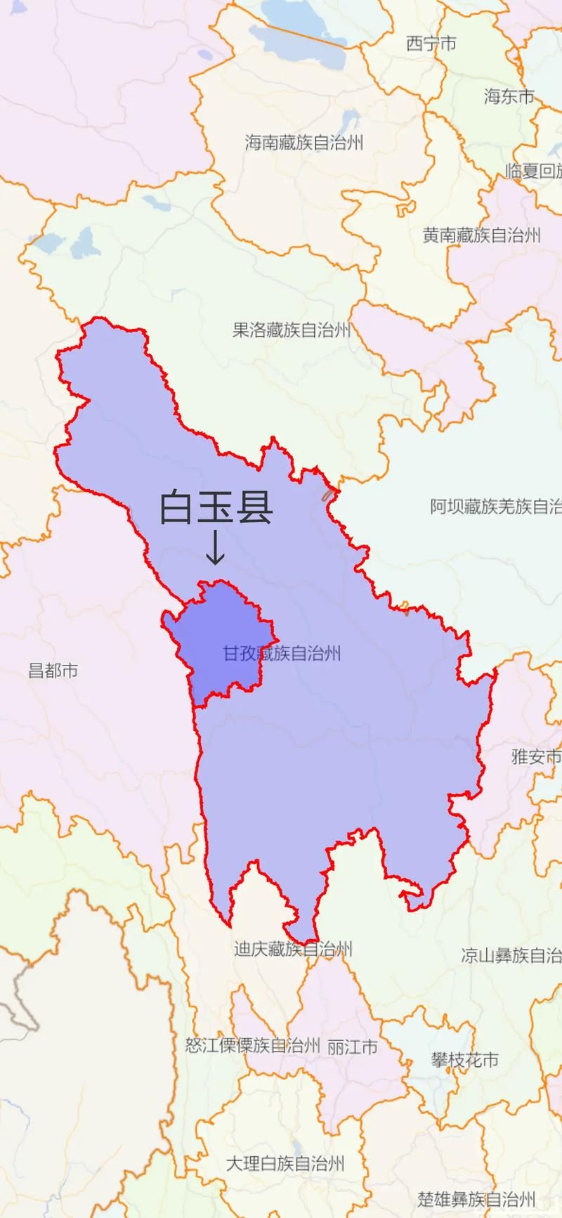 关于四川甘孜藏族自治州白玉县新增死亡病例13例，均在中山港街道的信息
