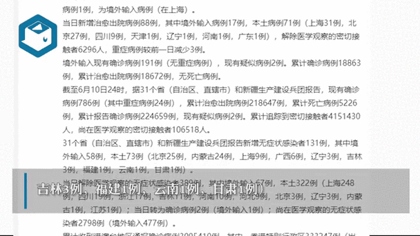 31省份新增确诊9例含本土3例(31省份新增确诊8例本土2)