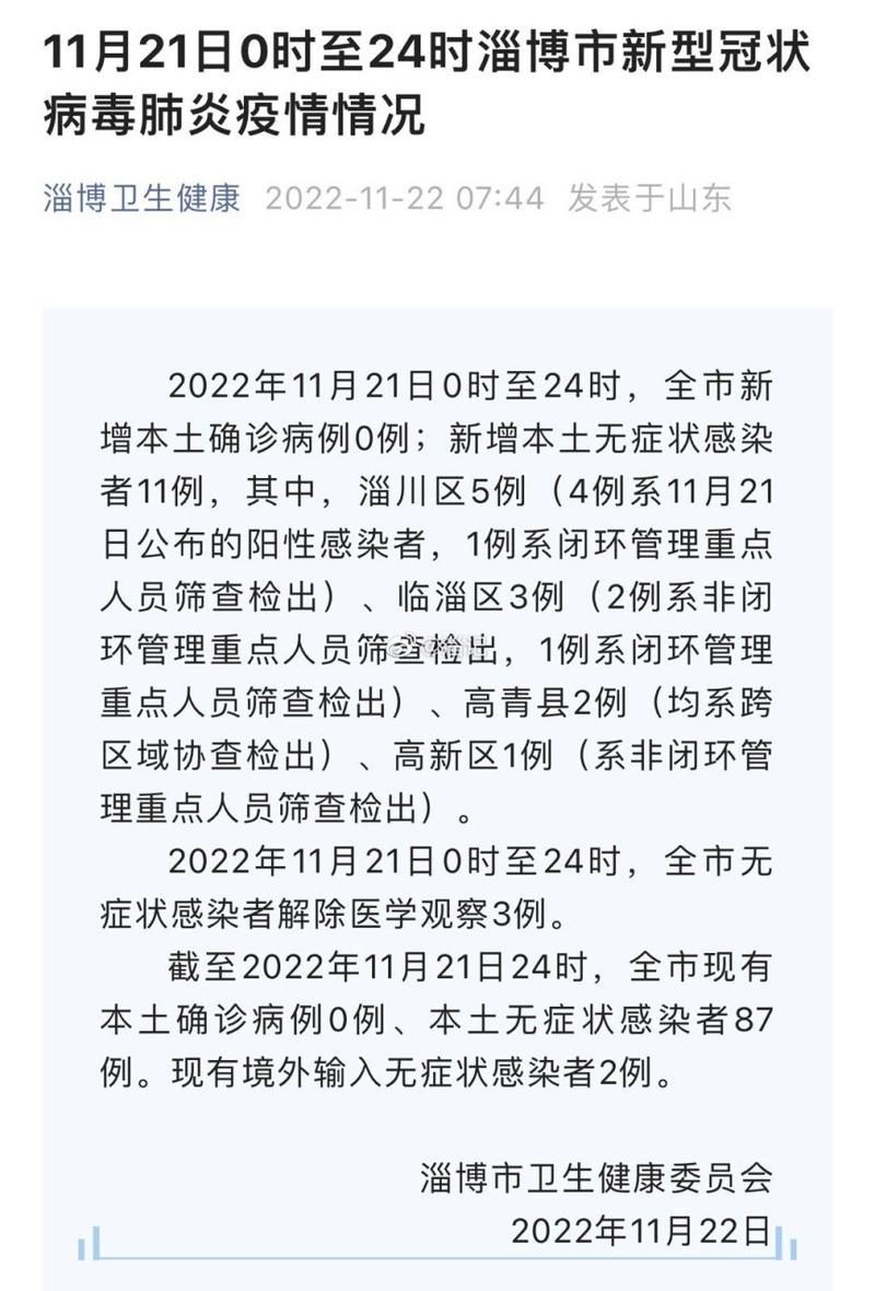 高青县8月15日新增22例重症/高青最新消息