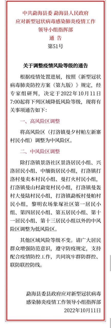 最新疫情临床勐海县/勐海新型冠状病毒疫情通报