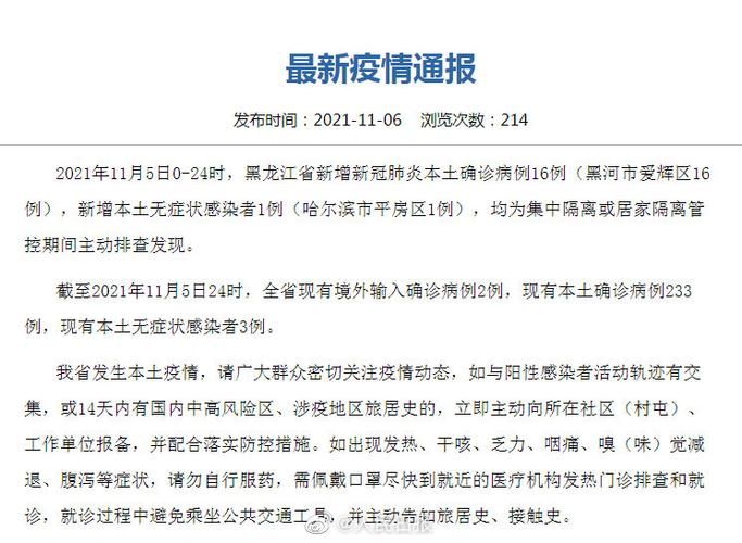 今冬疫情31省新增情况/今日疫情各省数据