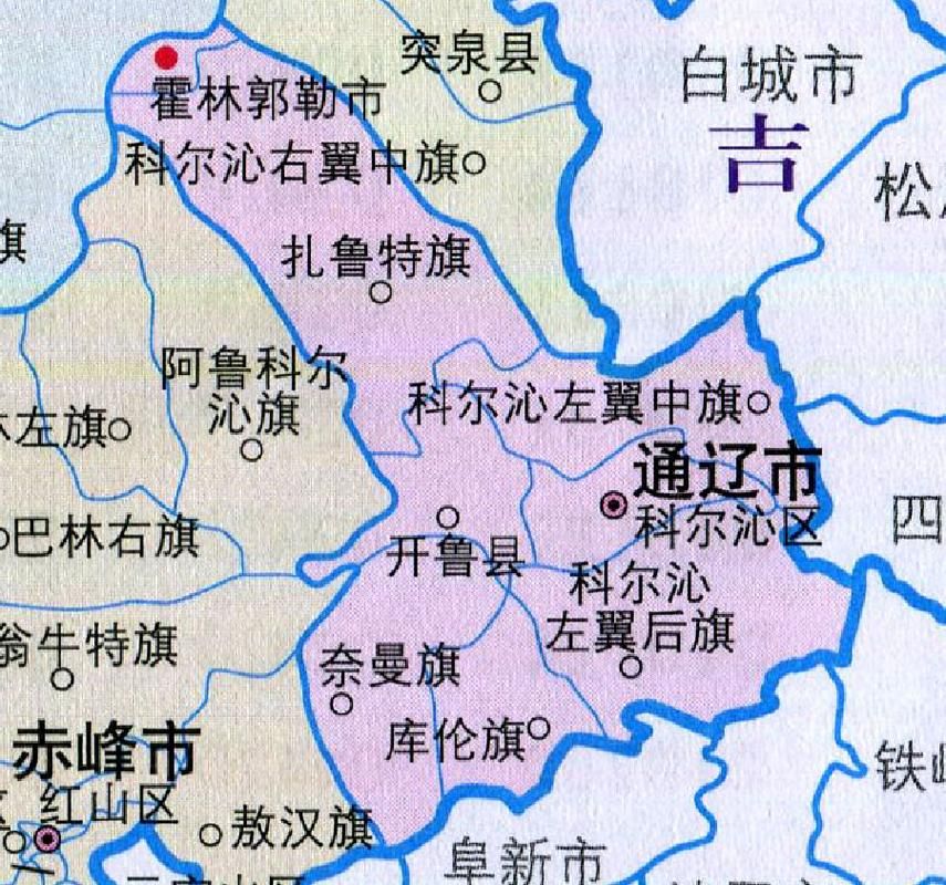 内蒙古自治区通辽疫情最新表解/内蒙古通辽地区地图