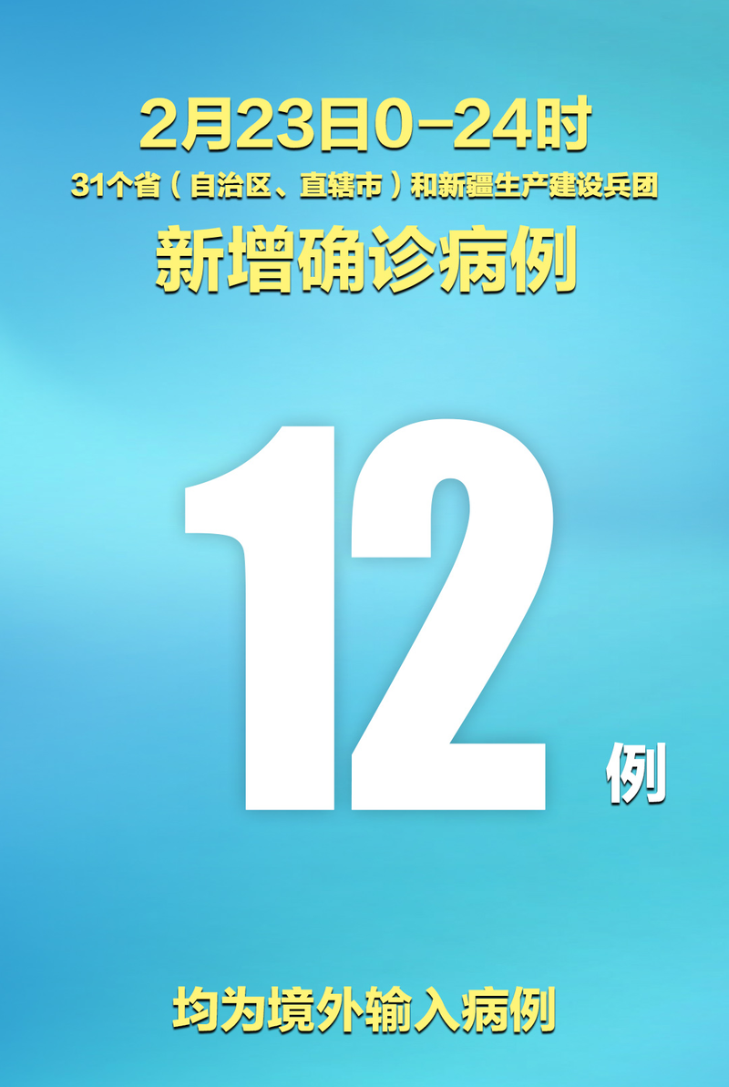 31省市新增阳性感染者17例(31省区市新增确诊病例12例)